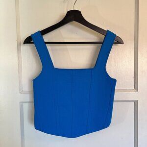 Ultramarine Blue Zara corset style top